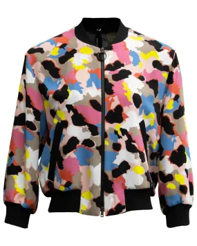 Print Bomber Jacket