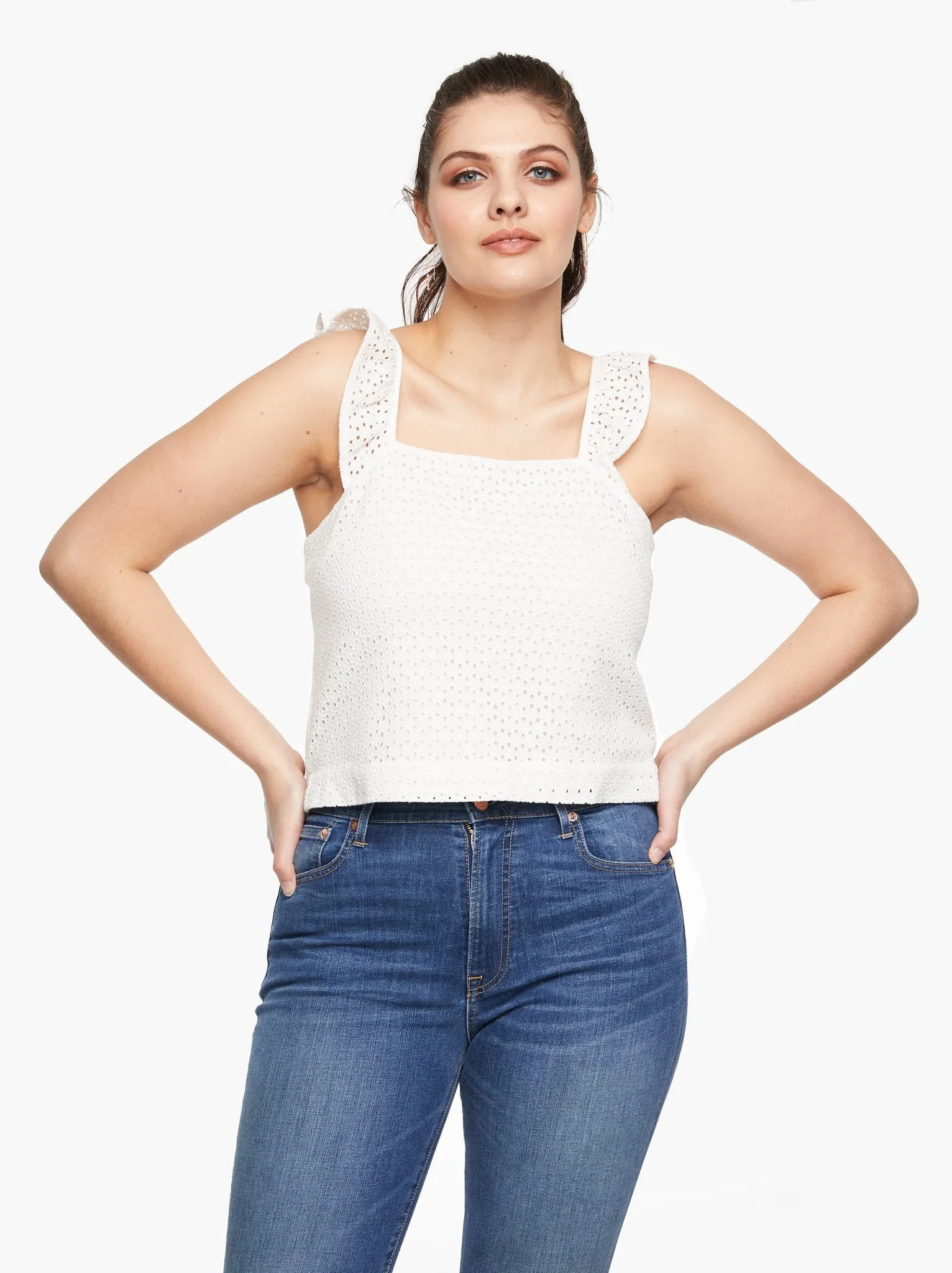 Priyanka Eyelet Tank