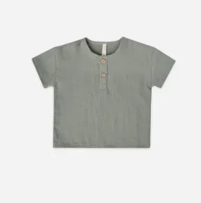 Quincy Mae Baby & Toddler Sea Green Henry Top