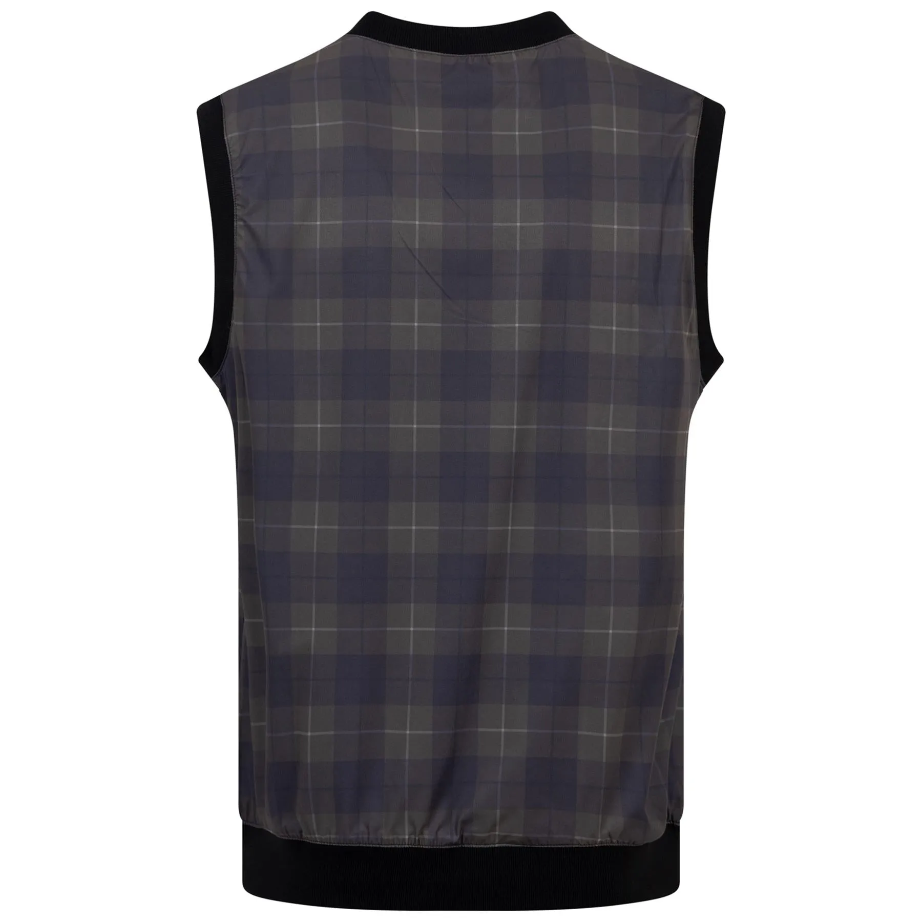 Reversible Legacy V-Neck Gilet Black Check - 2024