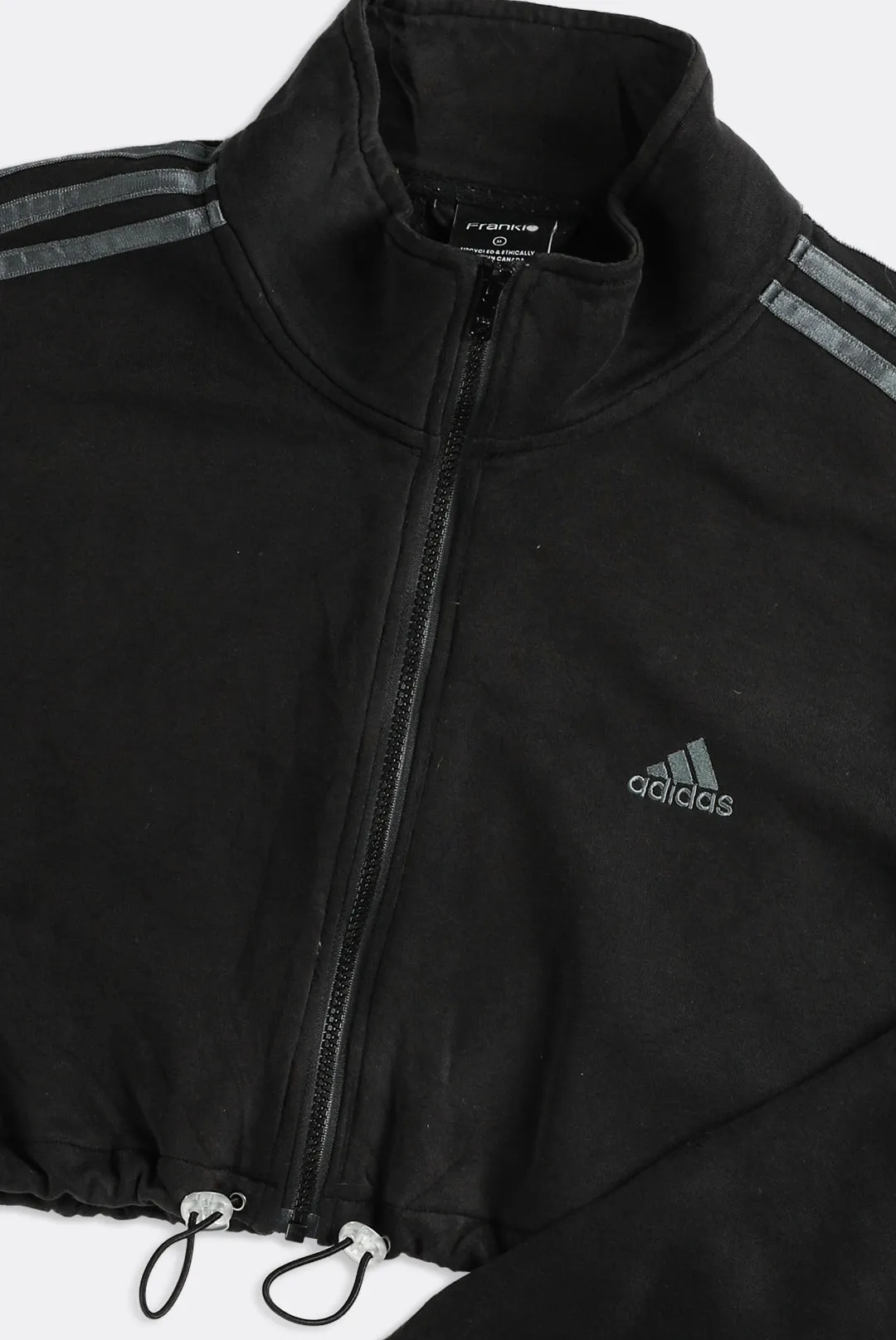 Rework Adidas Crop Zip-Up Jacket - XL