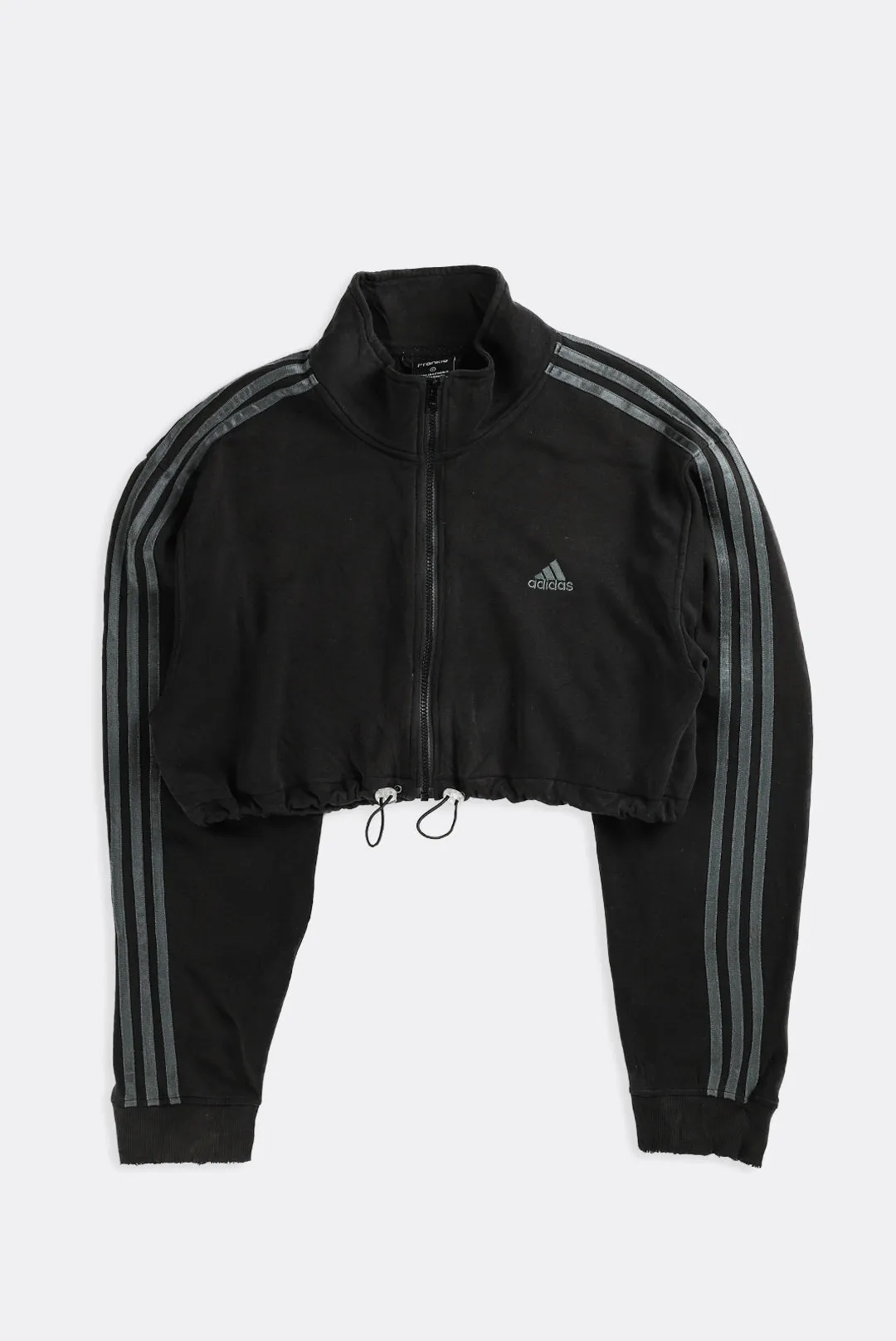 Rework Adidas Crop Zip-Up Jacket - XL