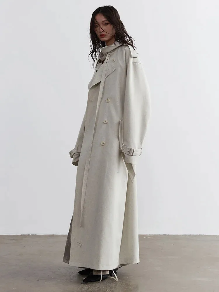 Sahsuha Buckle Trench Coat