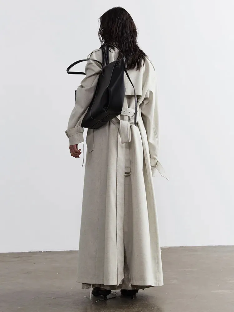 Sahsuha Buckle Trench Coat