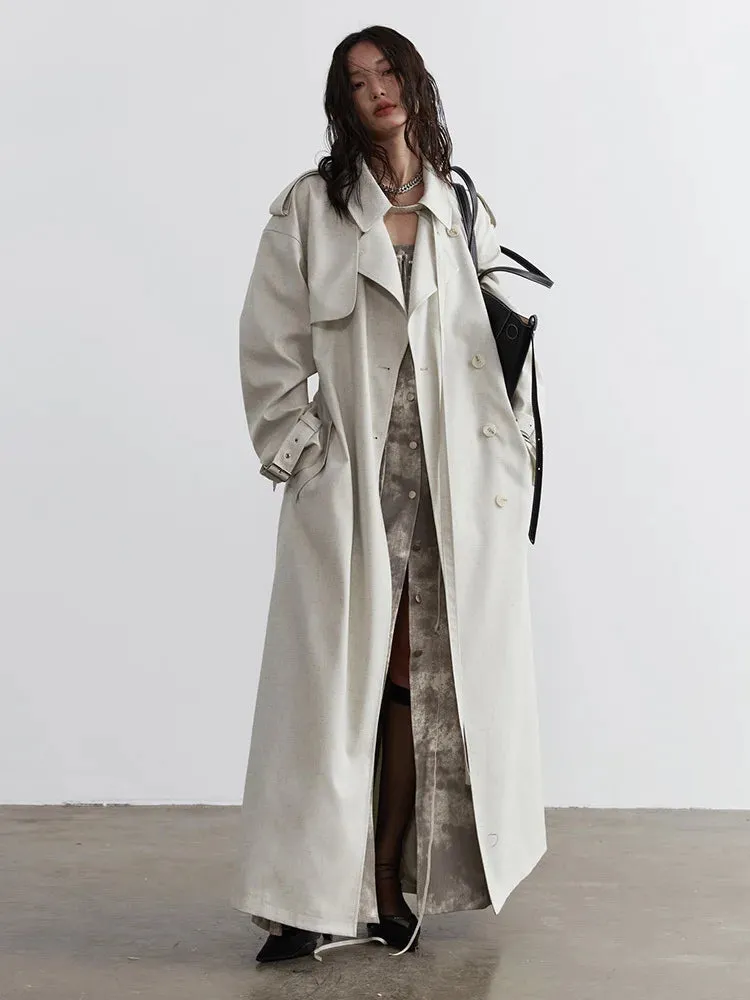 Sahsuha Buckle Trench Coat