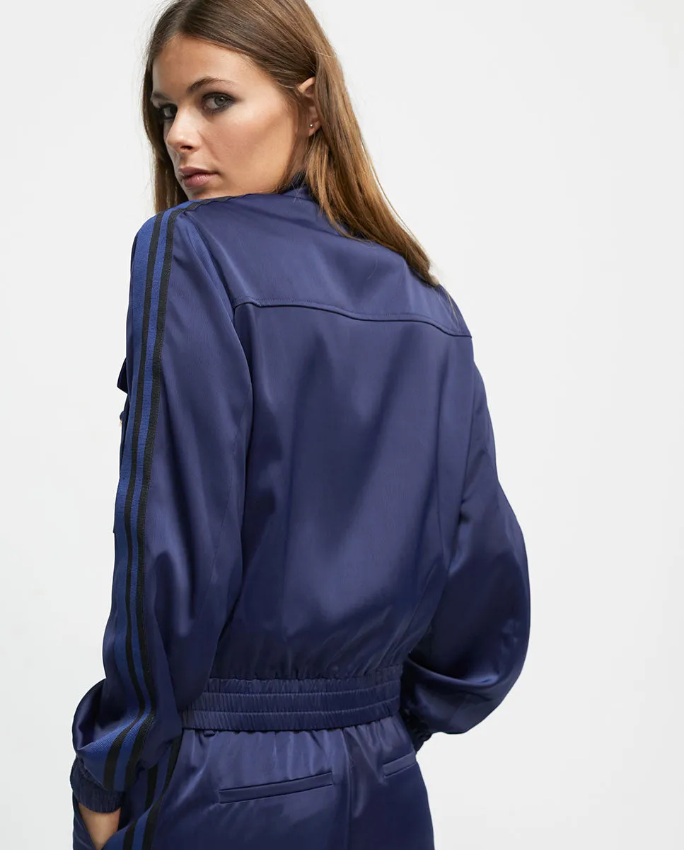 Satin bomber jacket