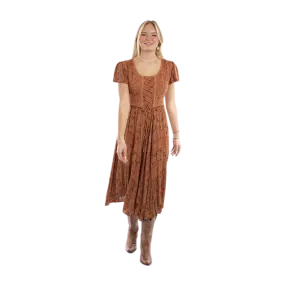 Scully Leathers Women's Long Rust Dress