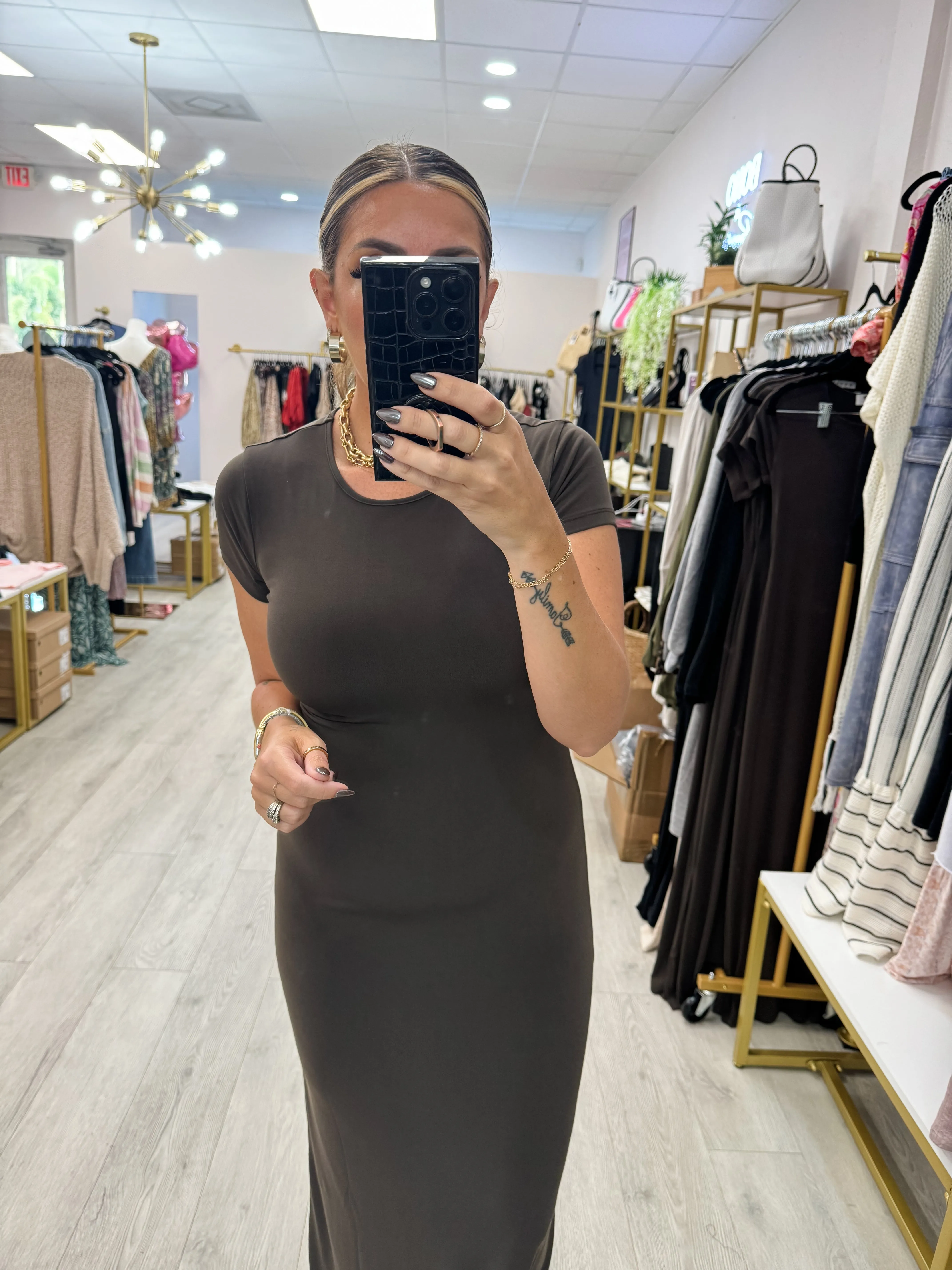 Short Sleeve Bodycon Dress