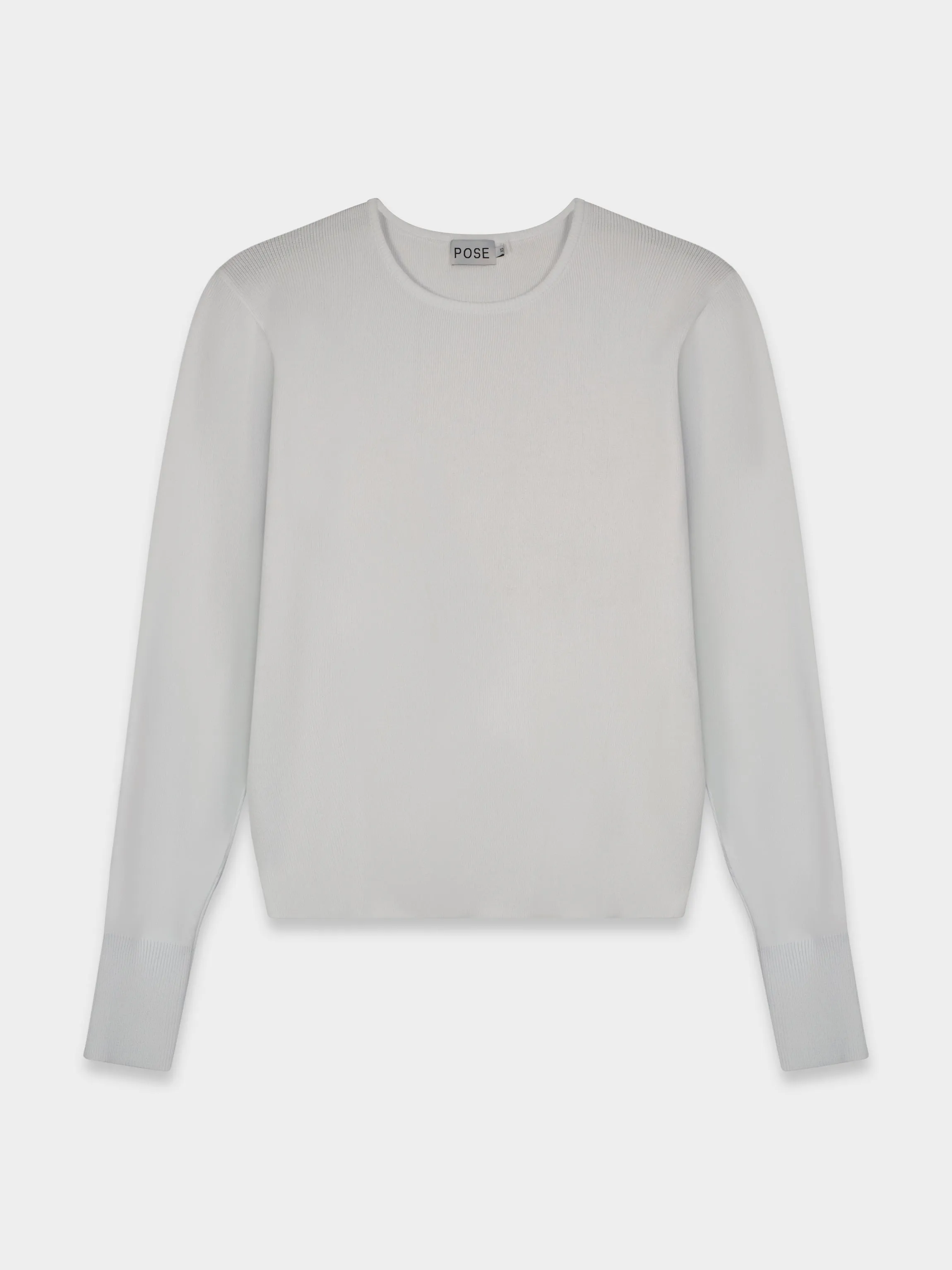 SILK KNIT SWEATER-WHITE