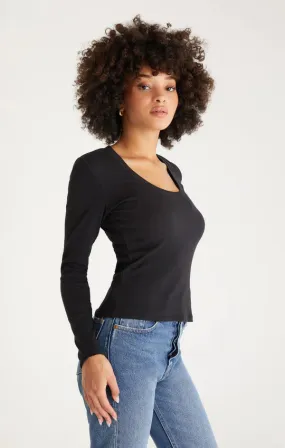 Sirena Long Sleeve Rib Top