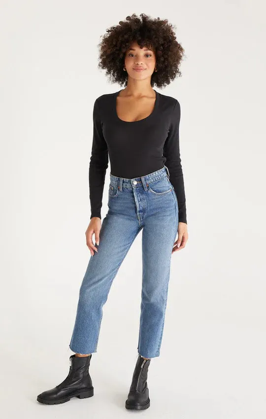 Sirena Long Sleeve Rib Top