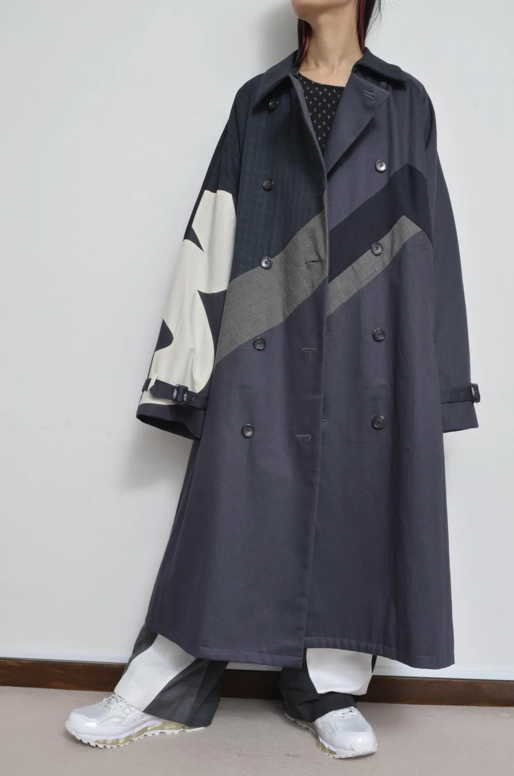 SLACKS UNE UNE TRENCH COAT/LONG_02_A