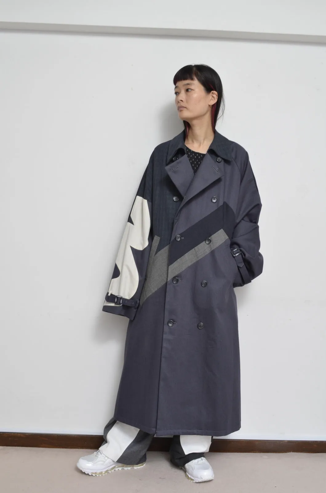 SLACKS UNE UNE TRENCH COAT/LONG_02_A