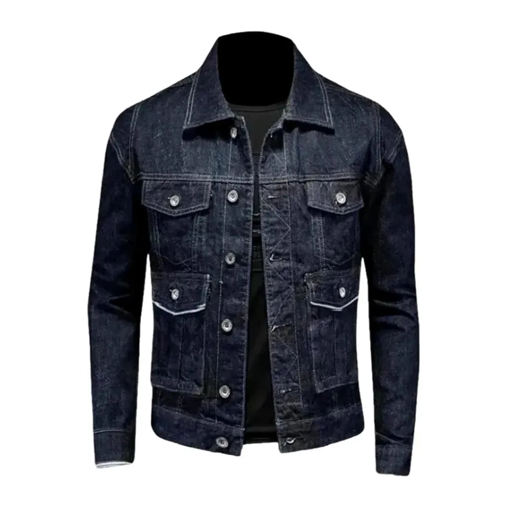 Slim denim jacket
 for men