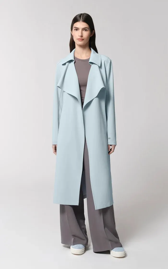 SOIA&KYO DIMITRA - Relaxed-Fit Belted Trench With Shirt Collar