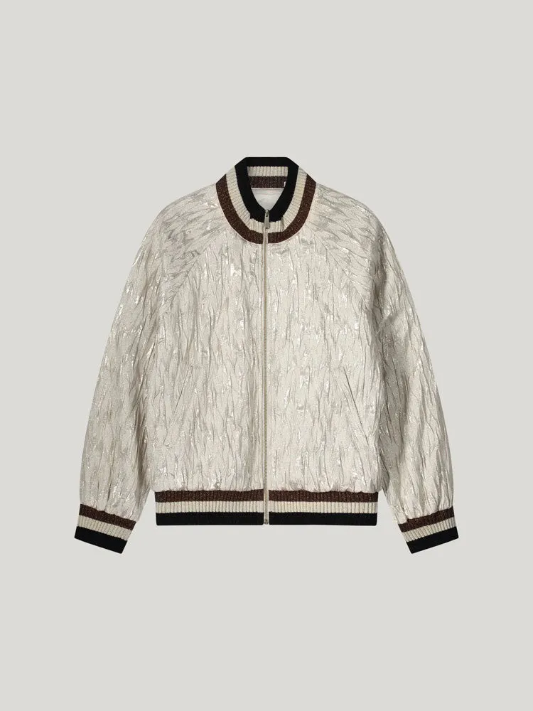 Summum Jacquard Jacket Ivory