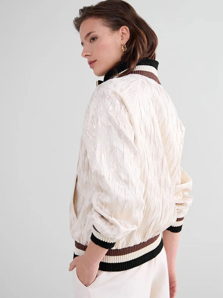 Summum Jacquard Jacket Ivory