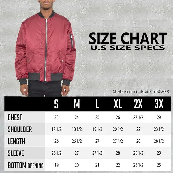 TCF Red Padded Bomber Jacket