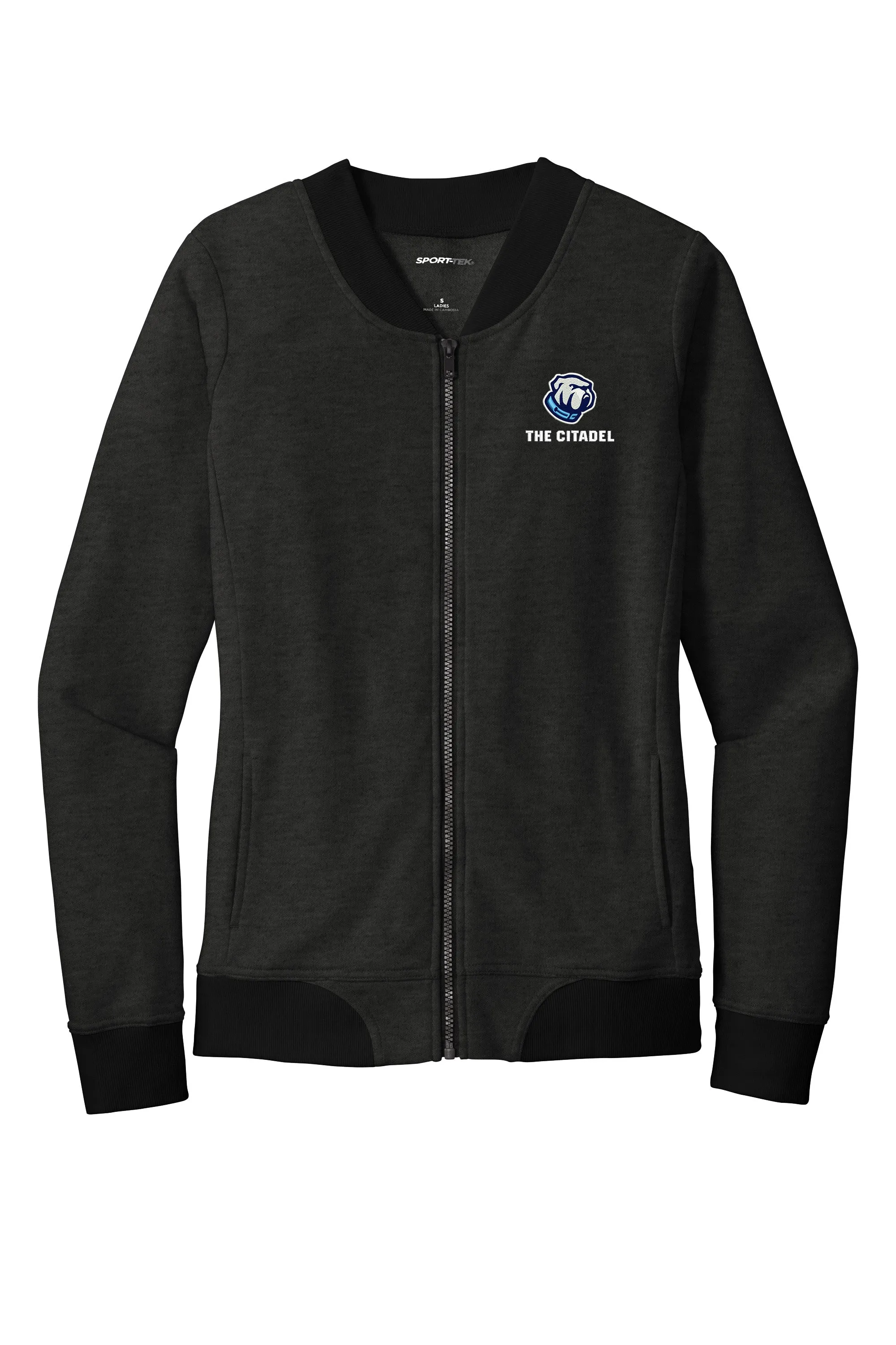 The Citadel Bulldog Ladies Lightweight French Terry Bomber