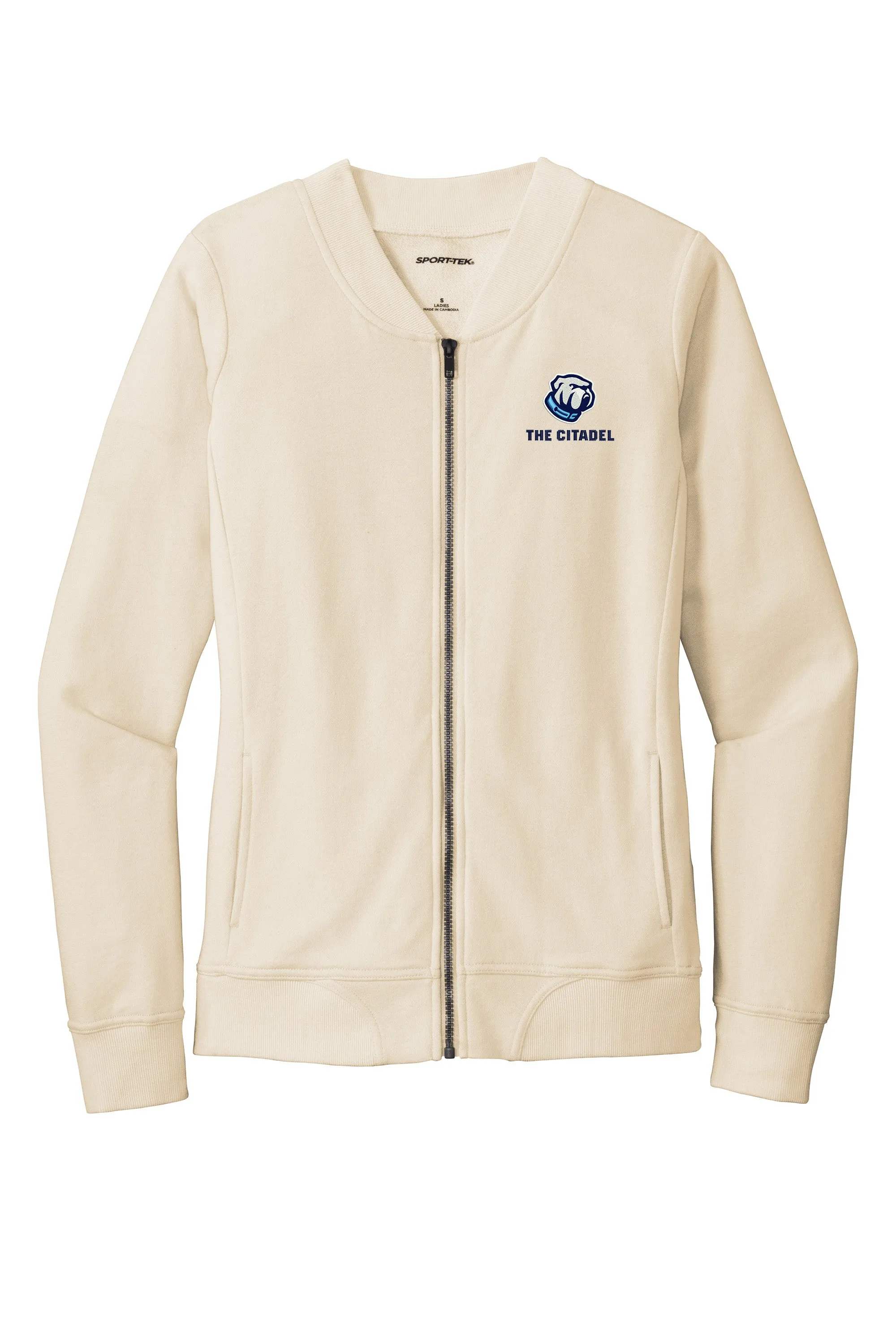 The Citadel Bulldog Ladies Lightweight French Terry Bomber