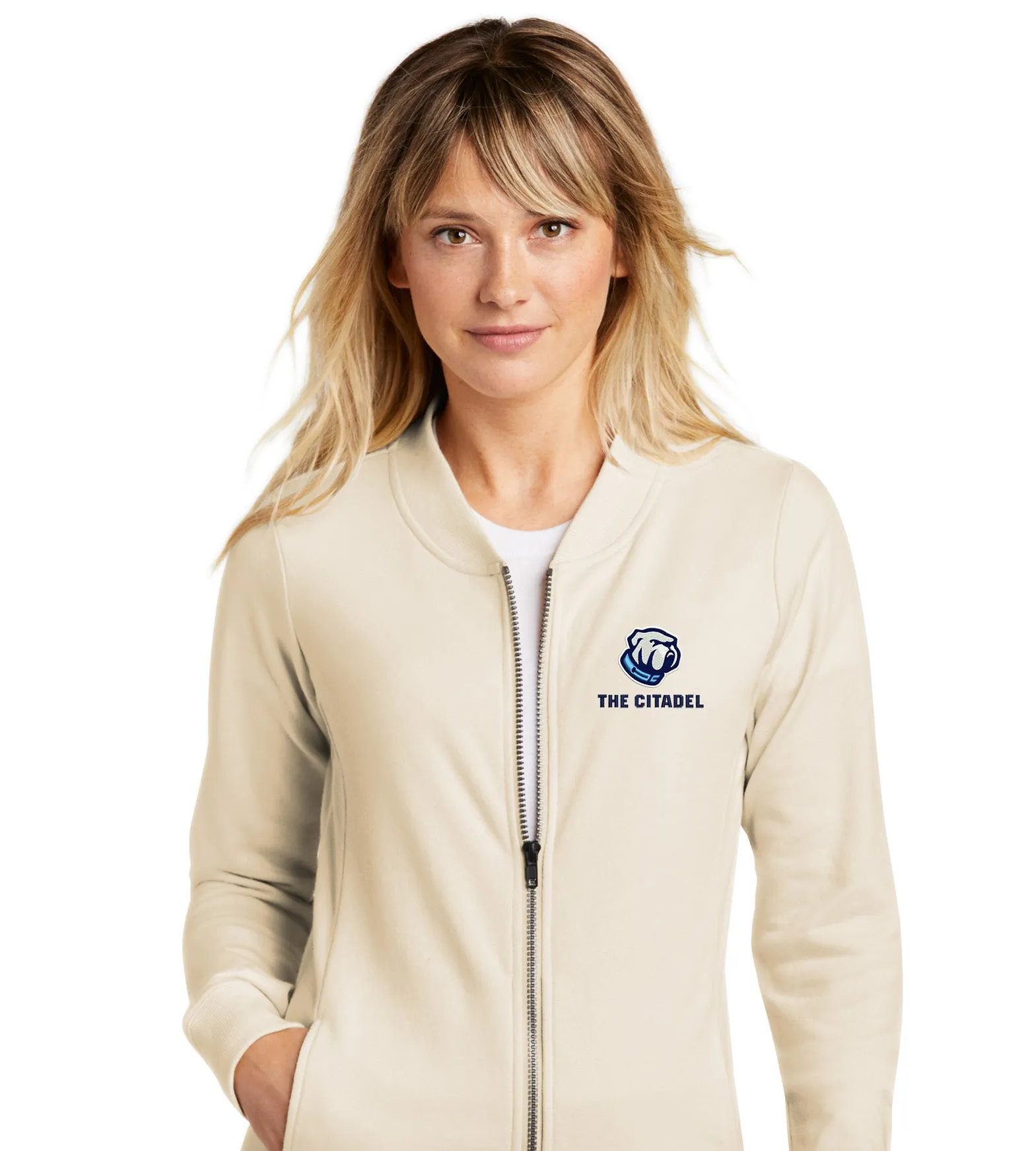 The Citadel Bulldog Ladies Lightweight French Terry Bomber