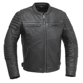 The Commuter Premium Men's Leather Motorcycle Jacket