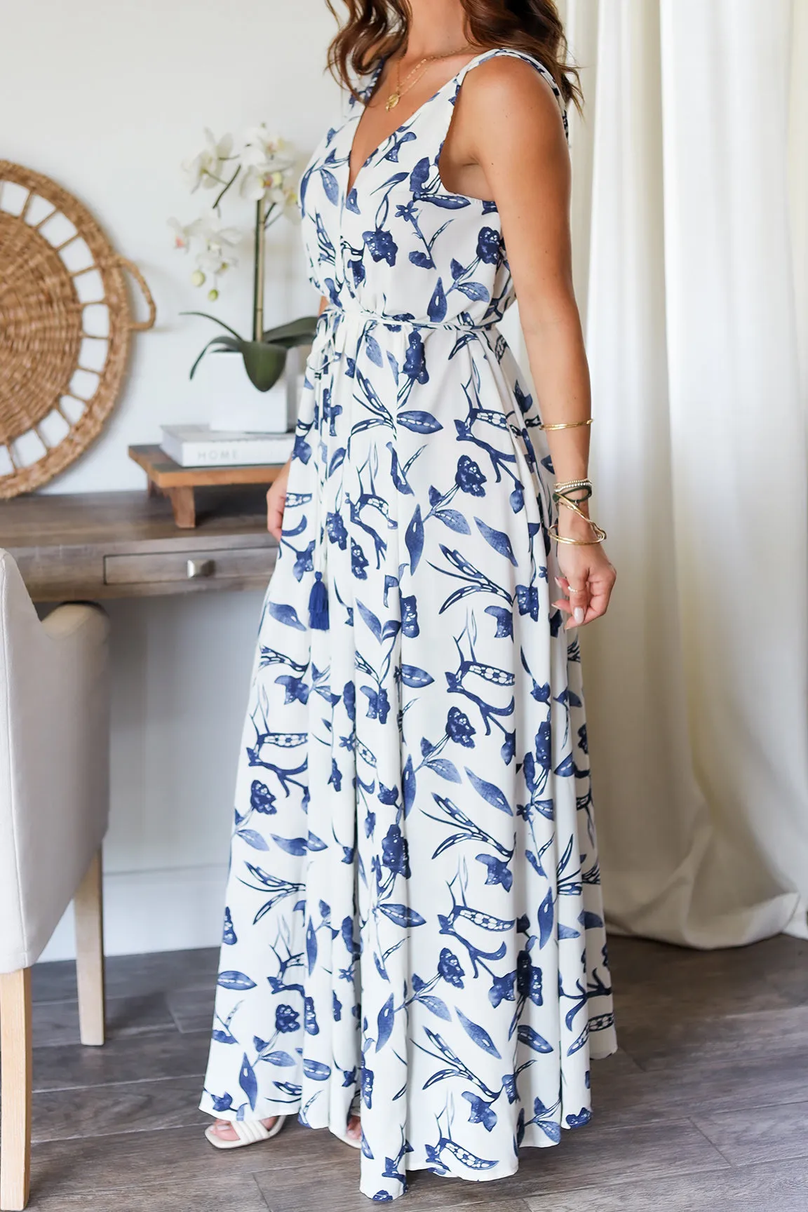 The Violet Floral Maxi Dress