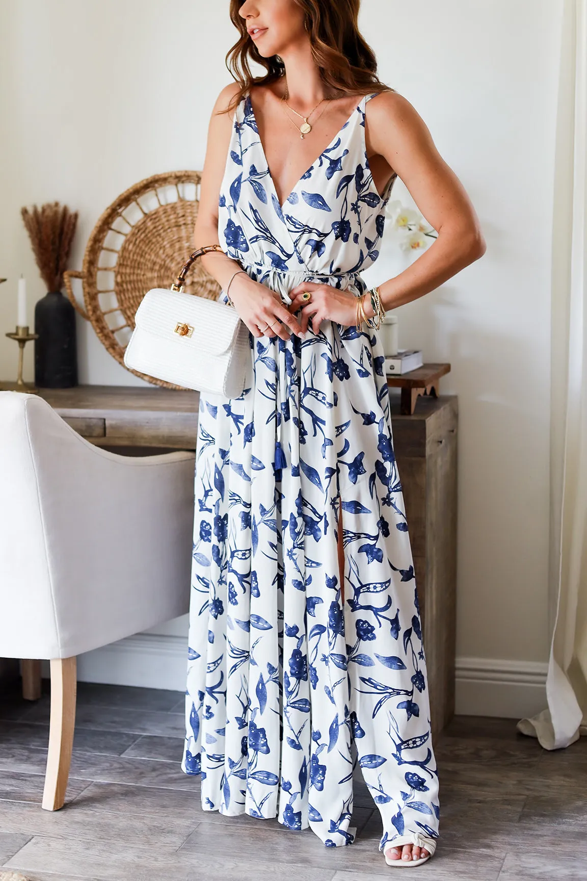 The Violet Floral Maxi Dress