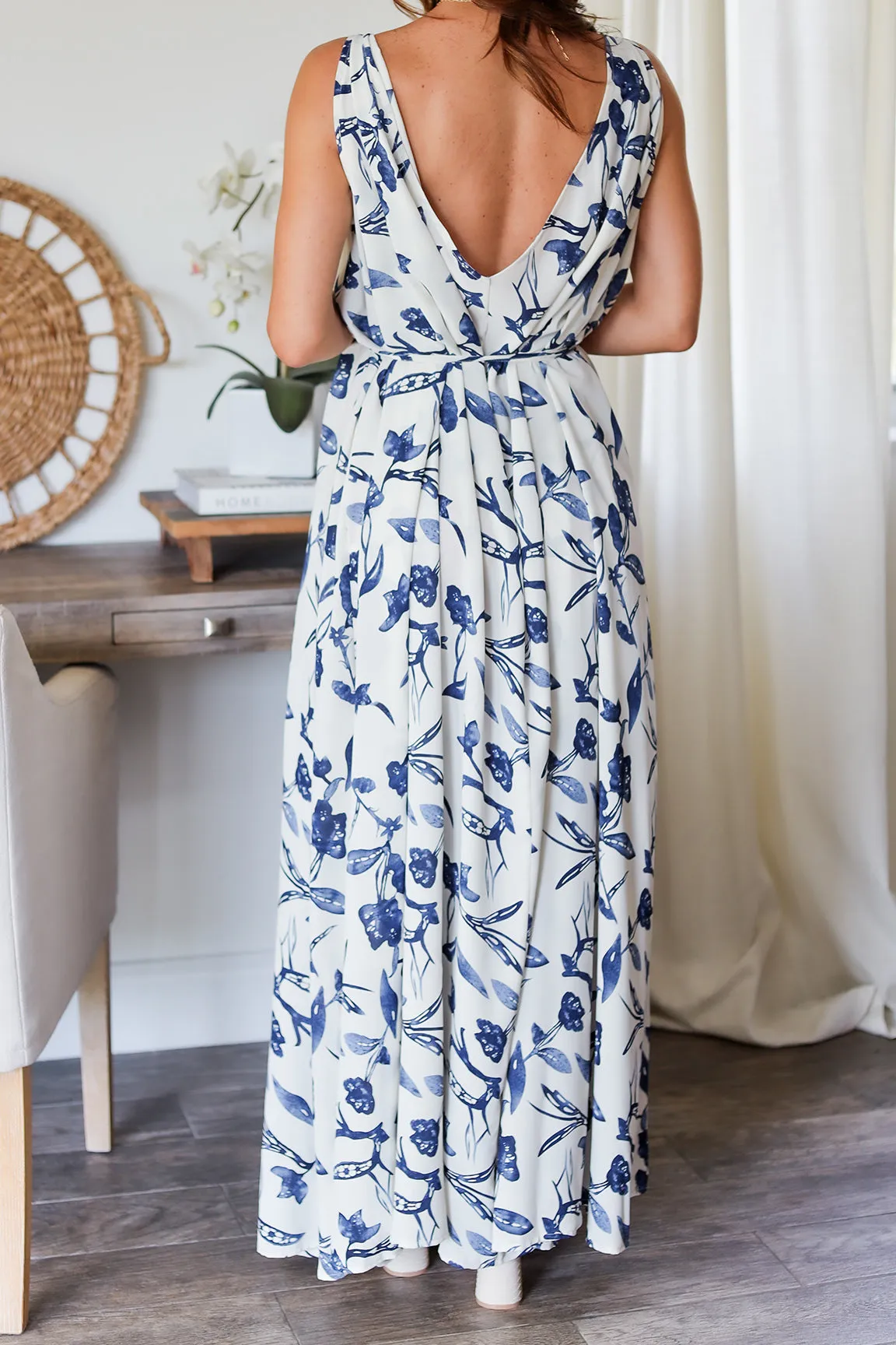 The Violet Floral Maxi Dress