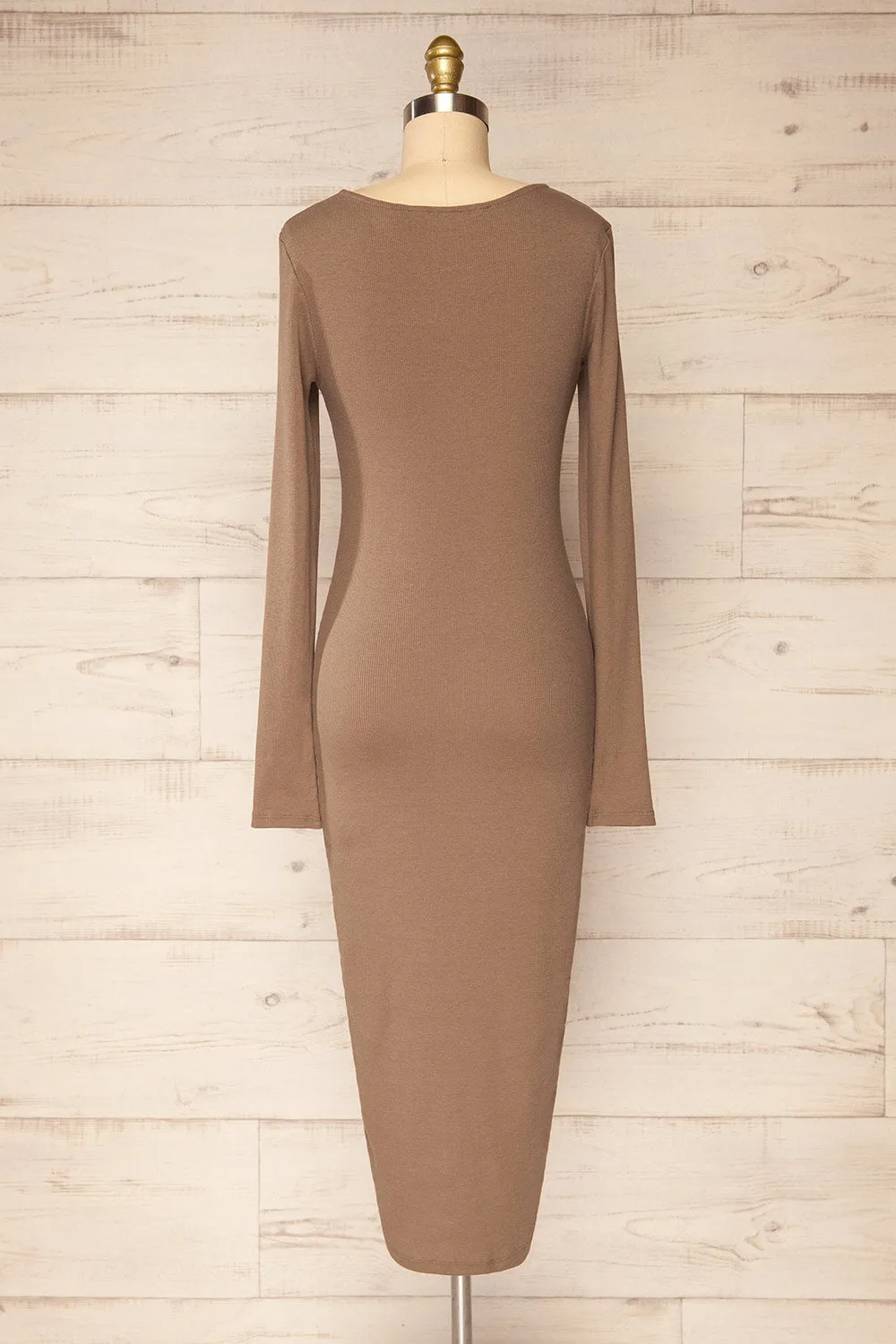 Torretta | Ribbed Fitted Midi Dress