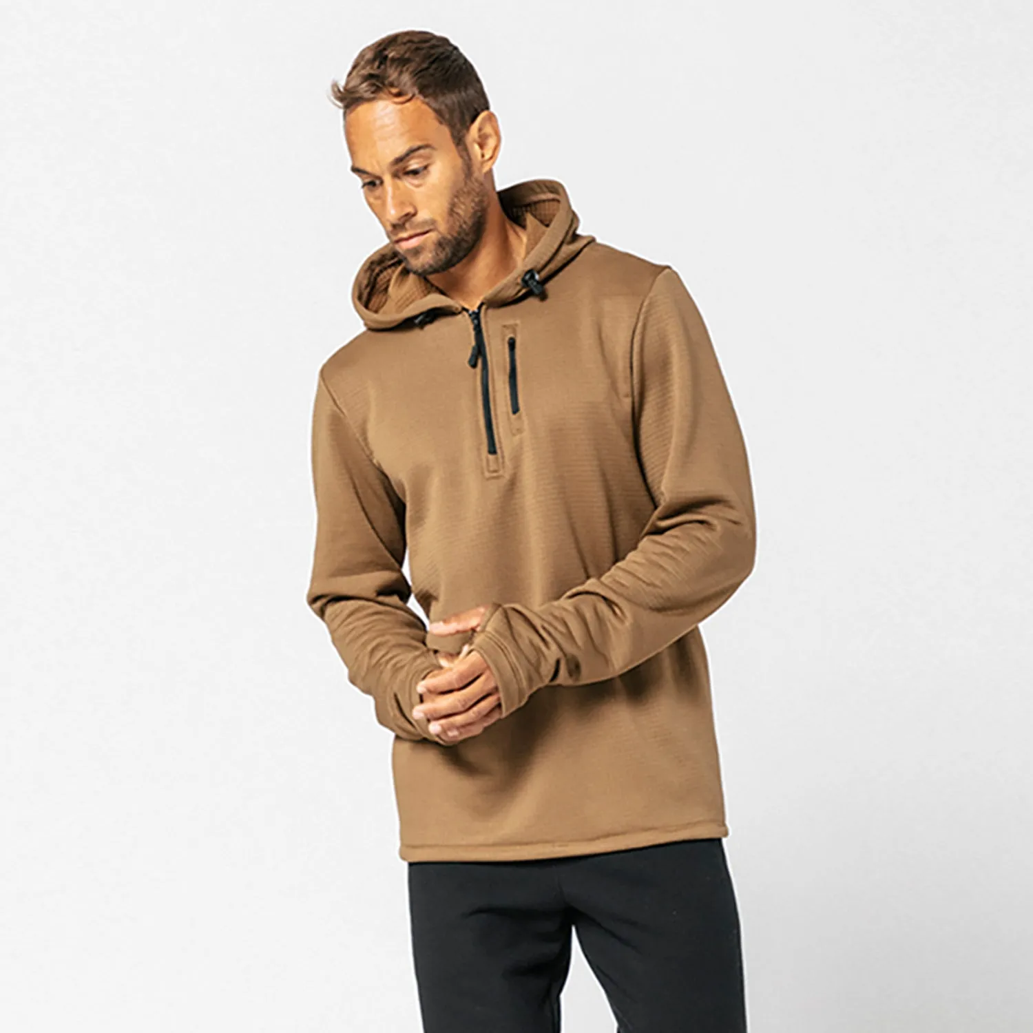 Tx Waffle Hooded Shirt