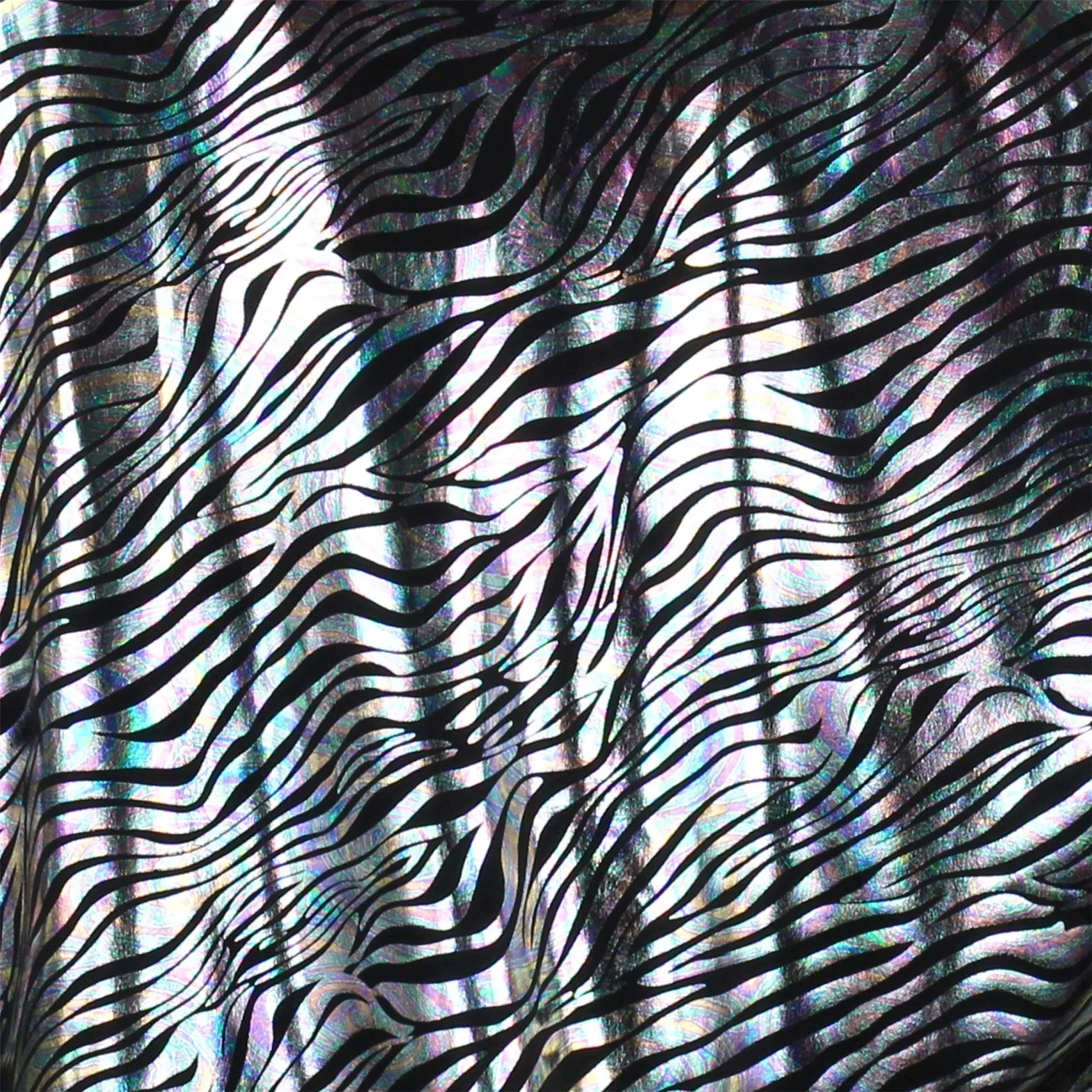 Unisex Shiny Bomber Jacket - Zebra