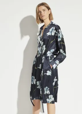 Vince - Iris Print Long Sleeve Dress in Coastal