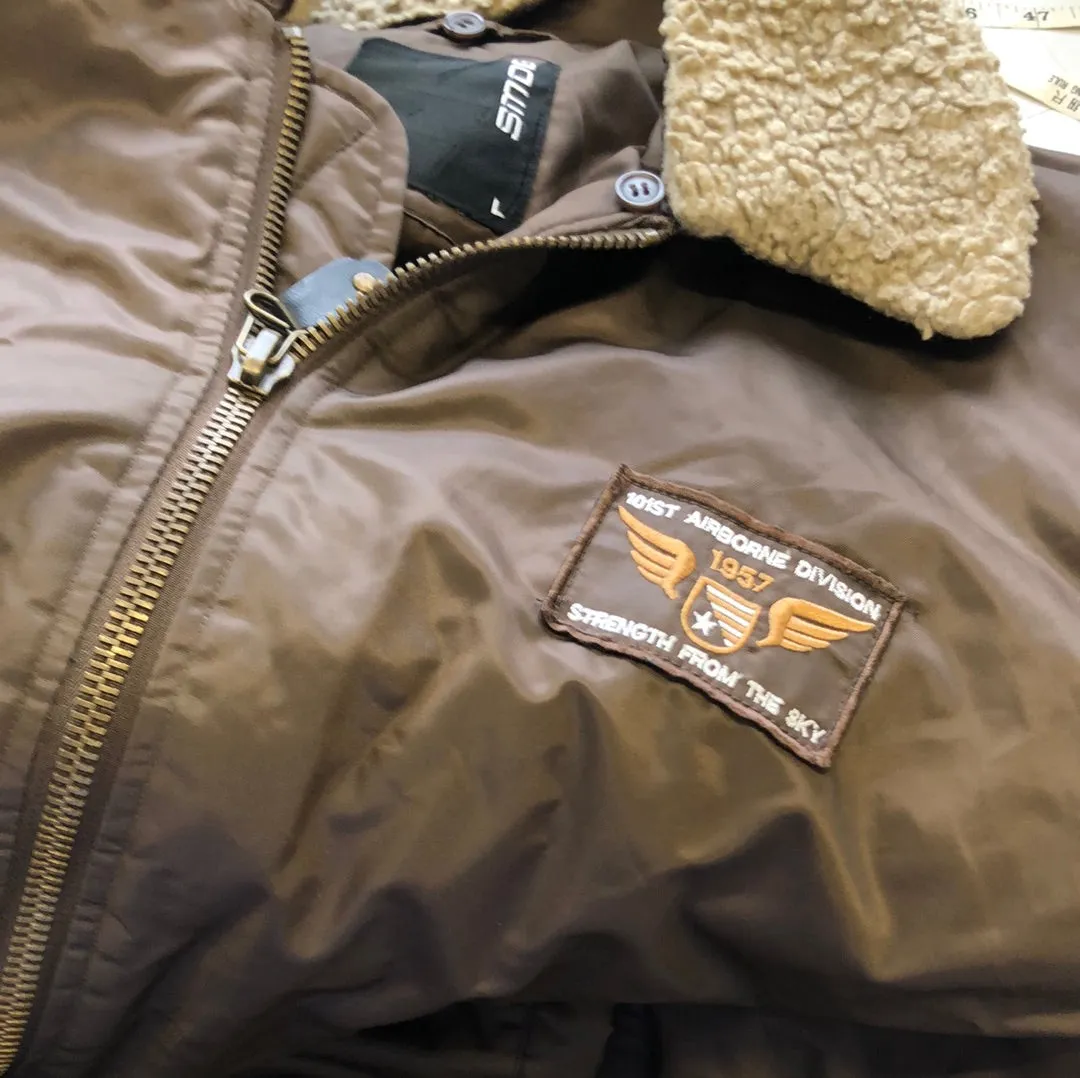 vintage bomber aviator jacket