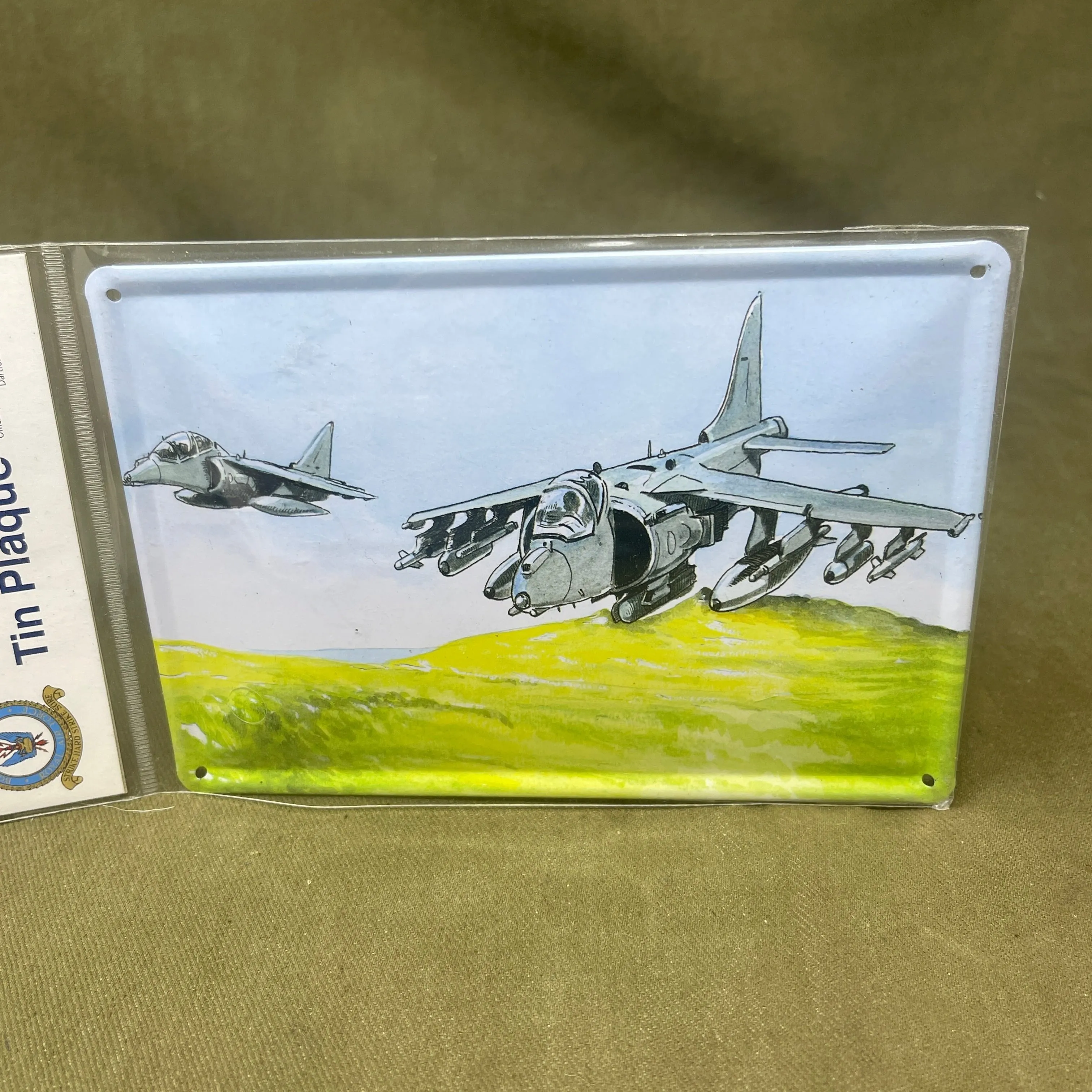 Vintage Bomber Command Memorial & Maintenance Appeal Tin Plaque Fighter Aircraft