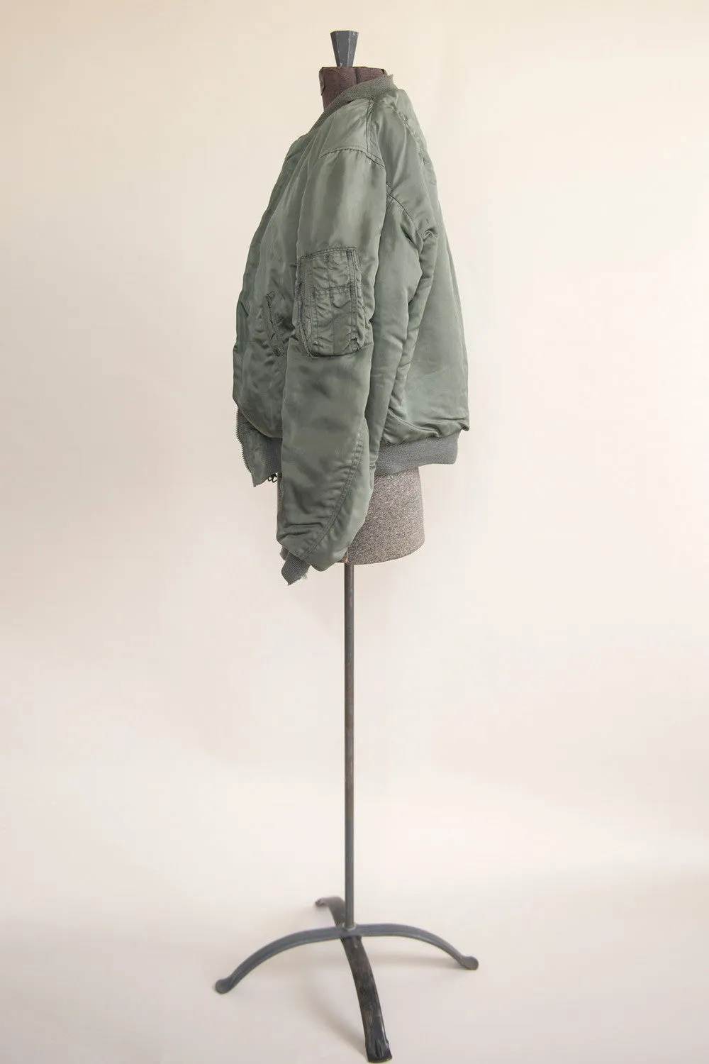 Vintage Women’s Green Army Bomber Jacket