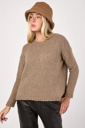 Voluminous Cashmere Oversized Sweater in Cappuch