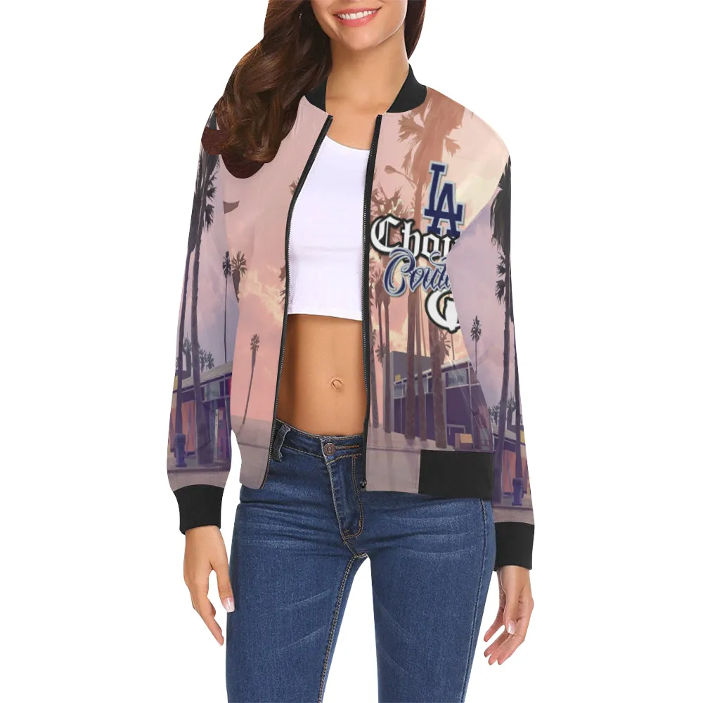 WESTCOAST All Over Print Bomber Jacket for Women