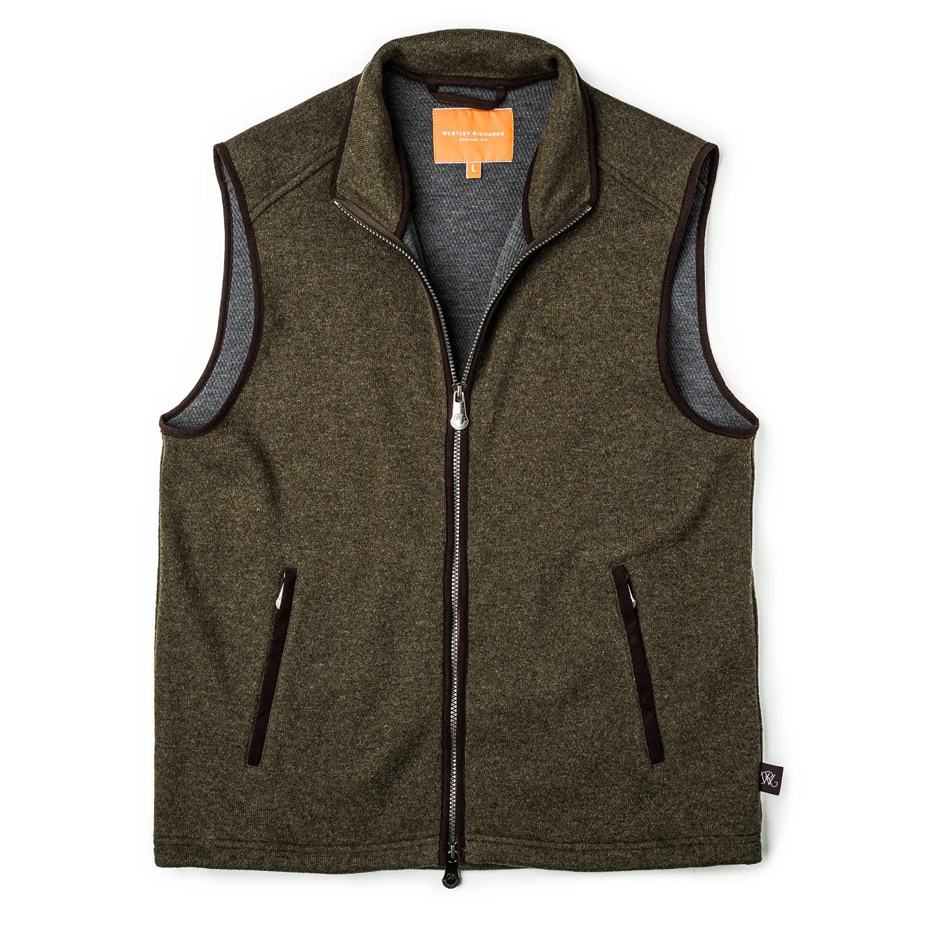 Westley Richards Lyell Fleece Gilet Moss