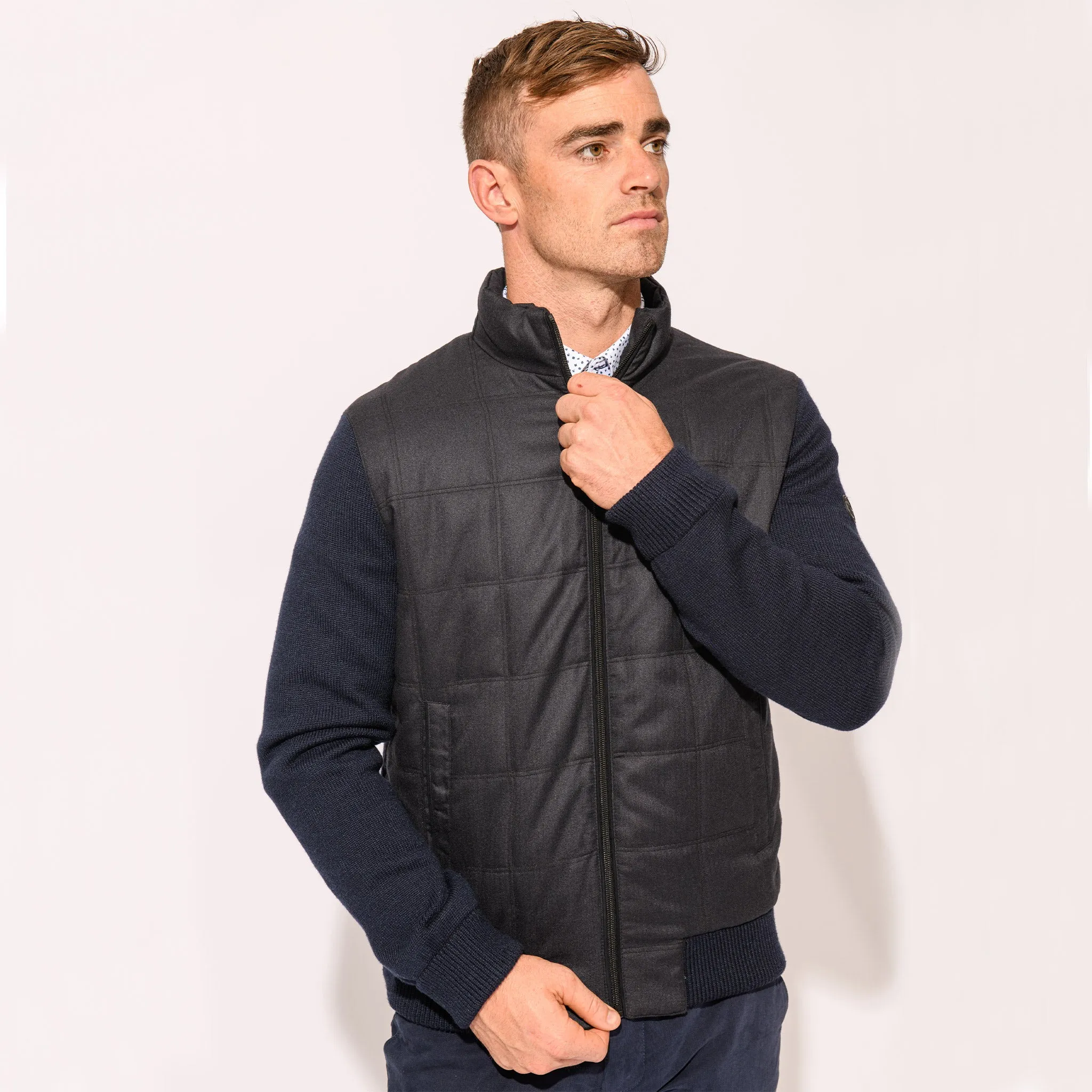 White Label Hybrid Jacket - Navy