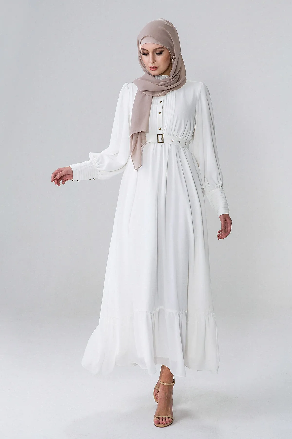 White Serenity Dress - Hijab House