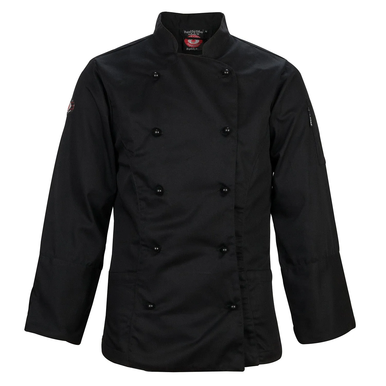 Women's long Sleeves Black Chef Jacket