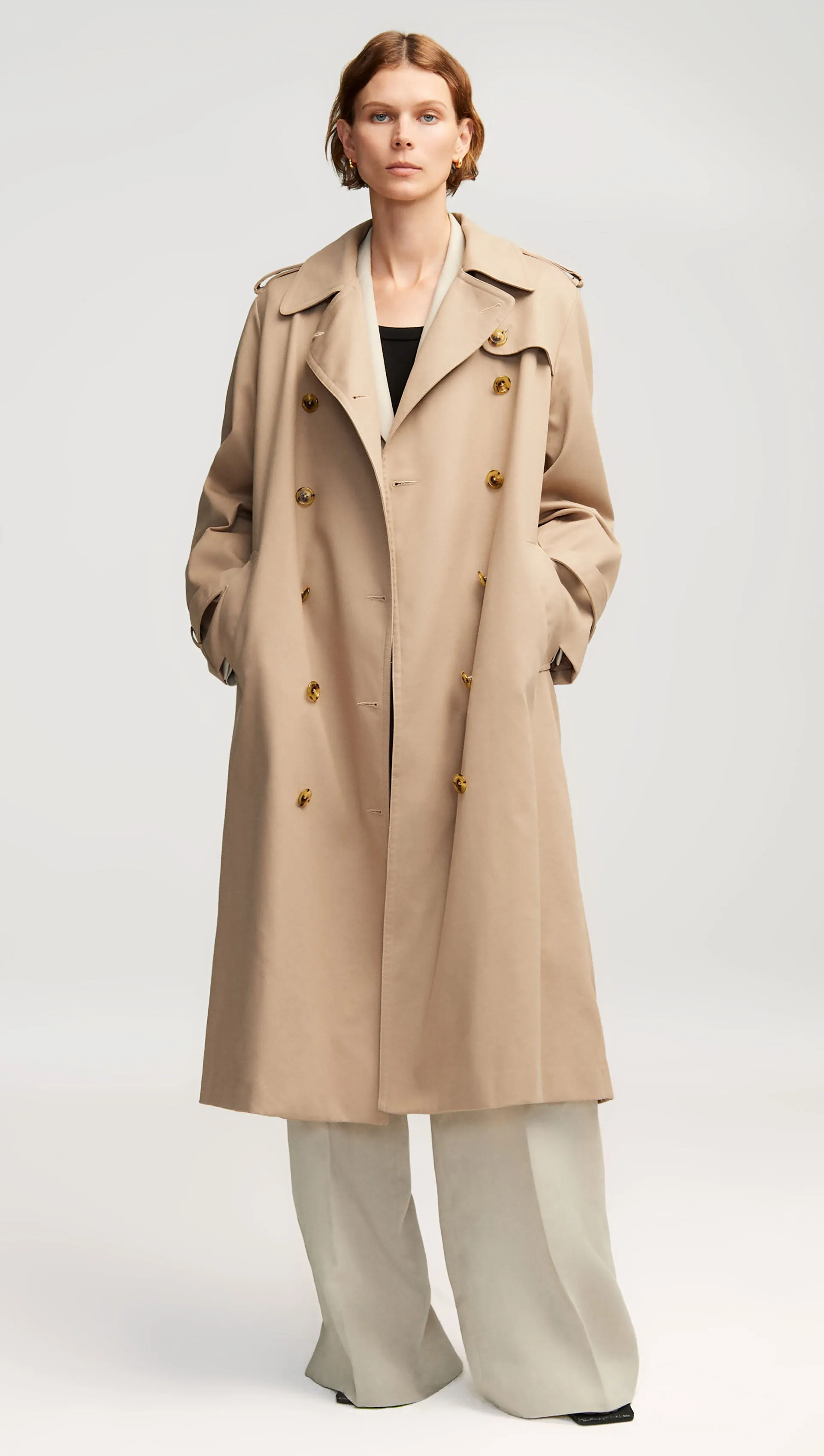 Work Trench in Cotton Twill | Beige