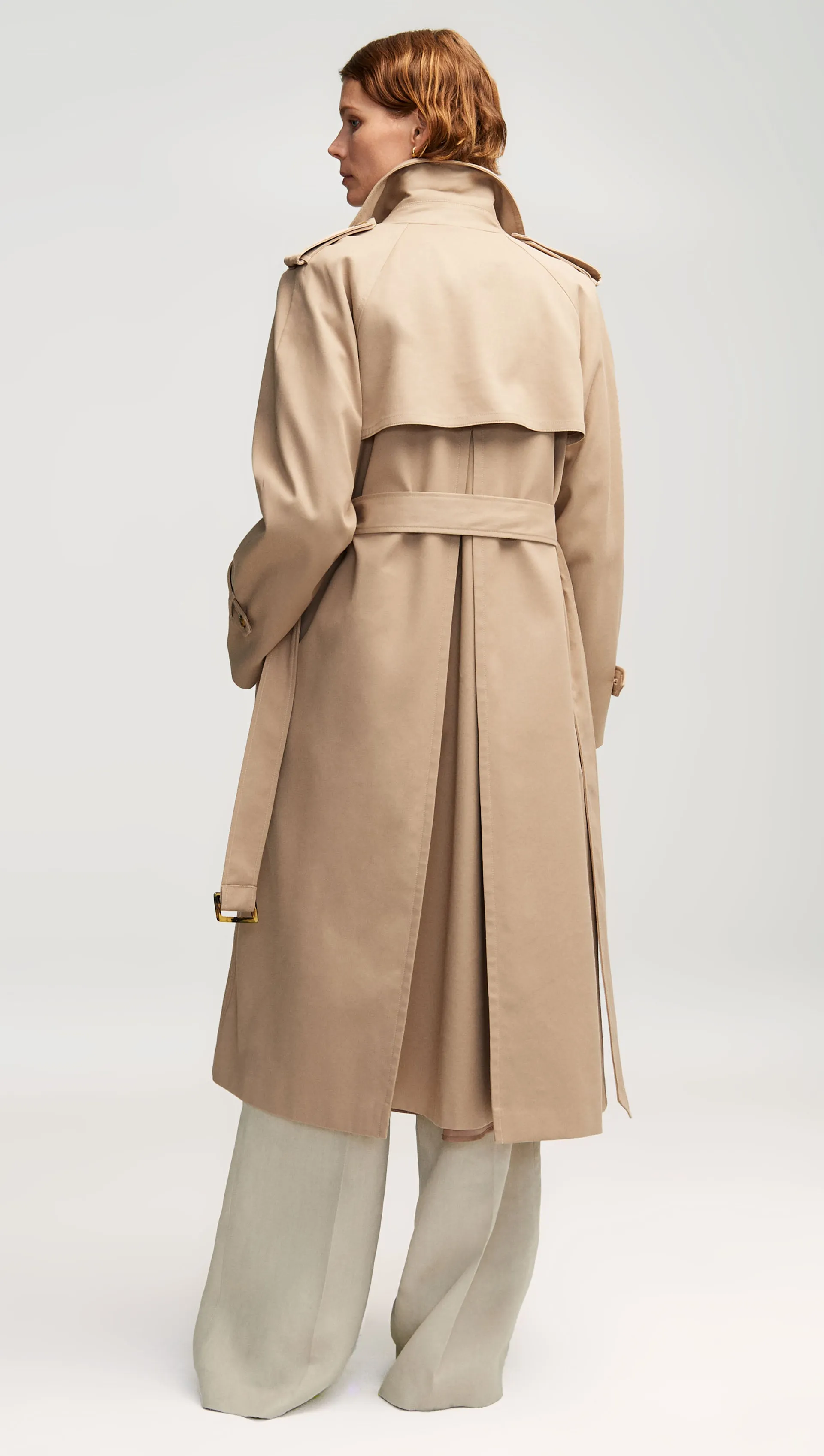 Work Trench in Cotton Twill | Beige