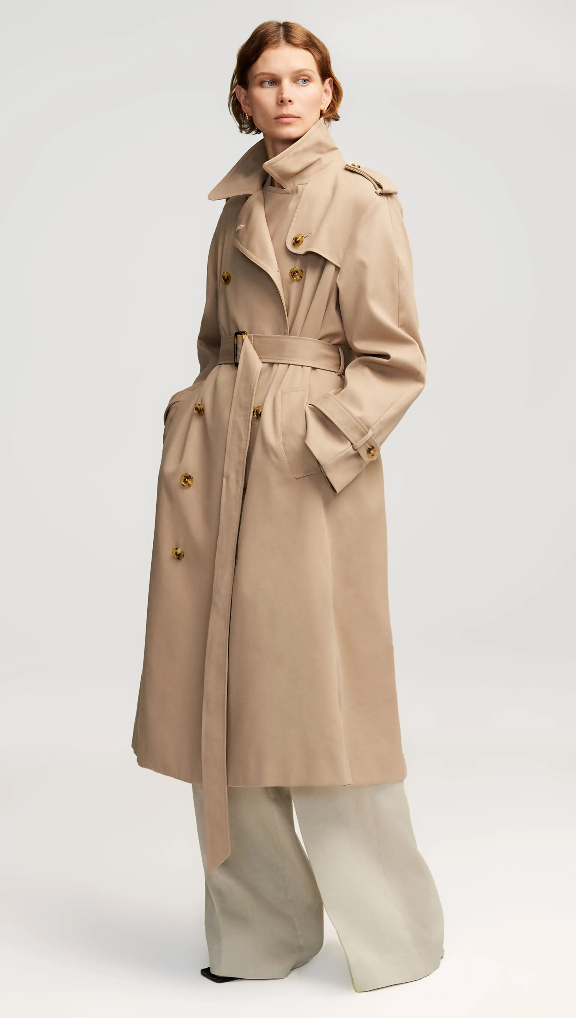 Work Trench in Cotton Twill | Beige